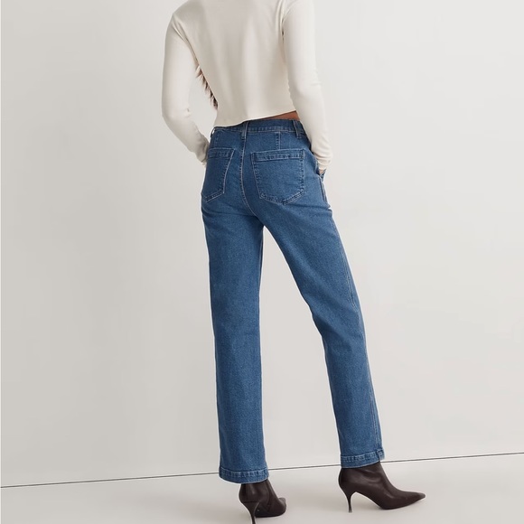 NWT Madewell The Perfect Vintage Jean in Medium Indigo Wash: Seamed Edition - Picture 3 of 7